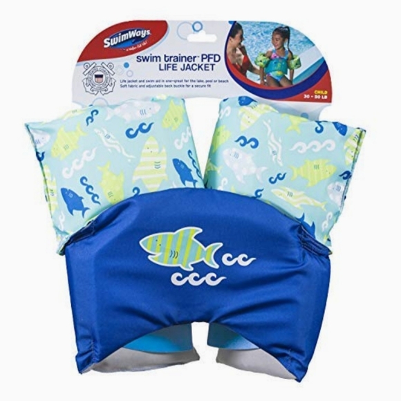New Swimways Seasquirts Swim Trainer Blue Shark 30-50 lbs - Picture 2 of 9